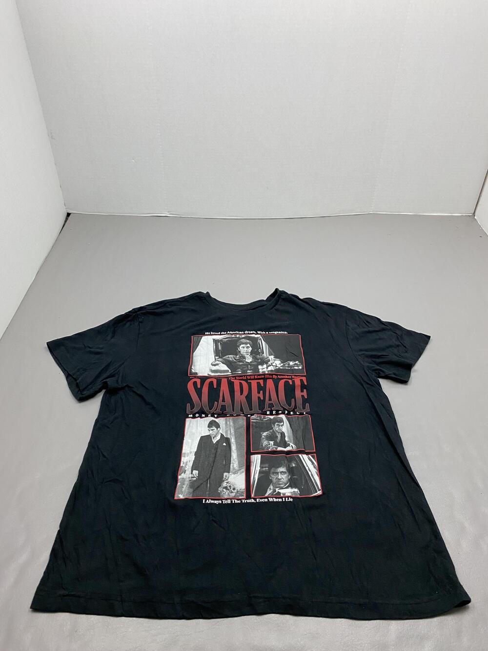 Hybrid Apparel Shirt Mens XL Black Scarface Movie Graphic Crew Neck Tagless
